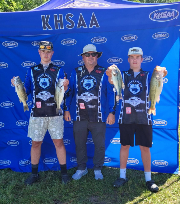 Brock Henderson and Hollis Cardwell placed 24th overall at the KHSAA State Bass Fishing Tournament on Lake Barkley. PHOTO | Submitted